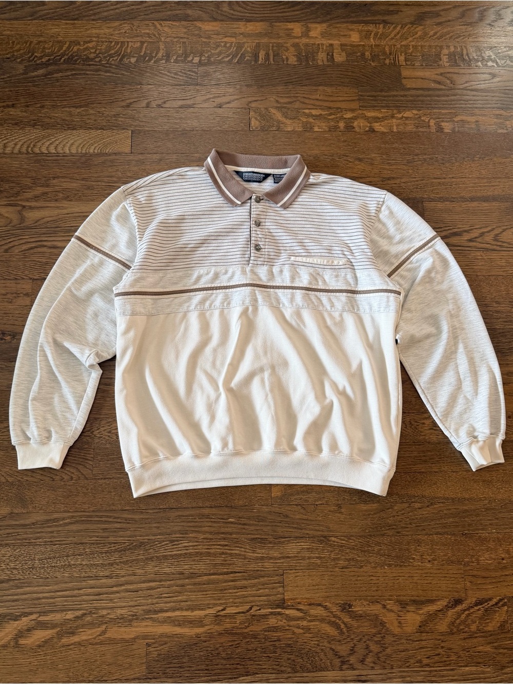 knightsbridge 90s boxy long sleeve polo